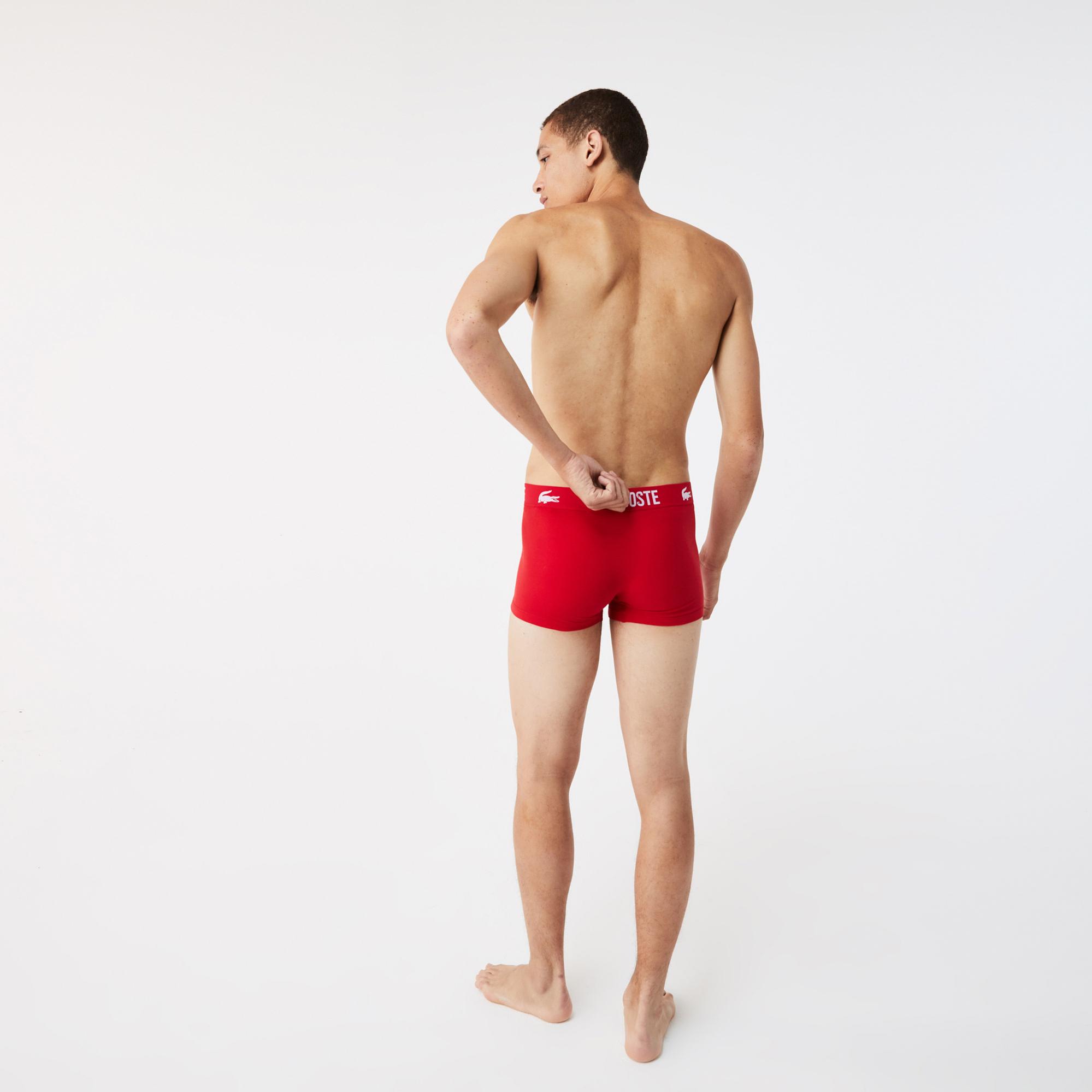 Lacoste Erkek 3'lü Renkli Boxer