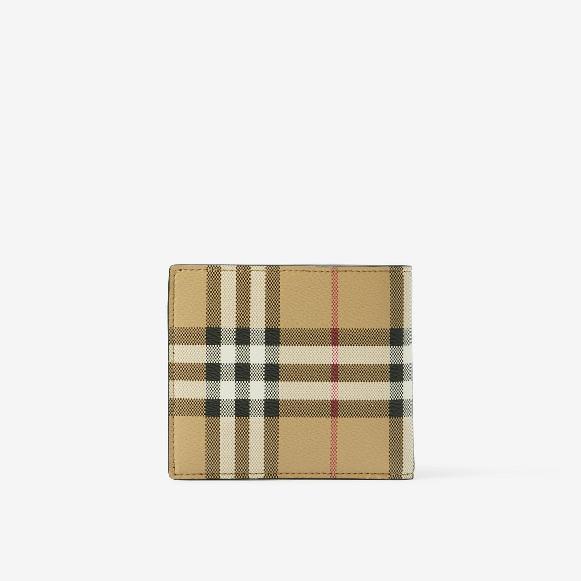 Burberry Reg Bill8 Vintage Bifold Erkek Bej Cüzdan