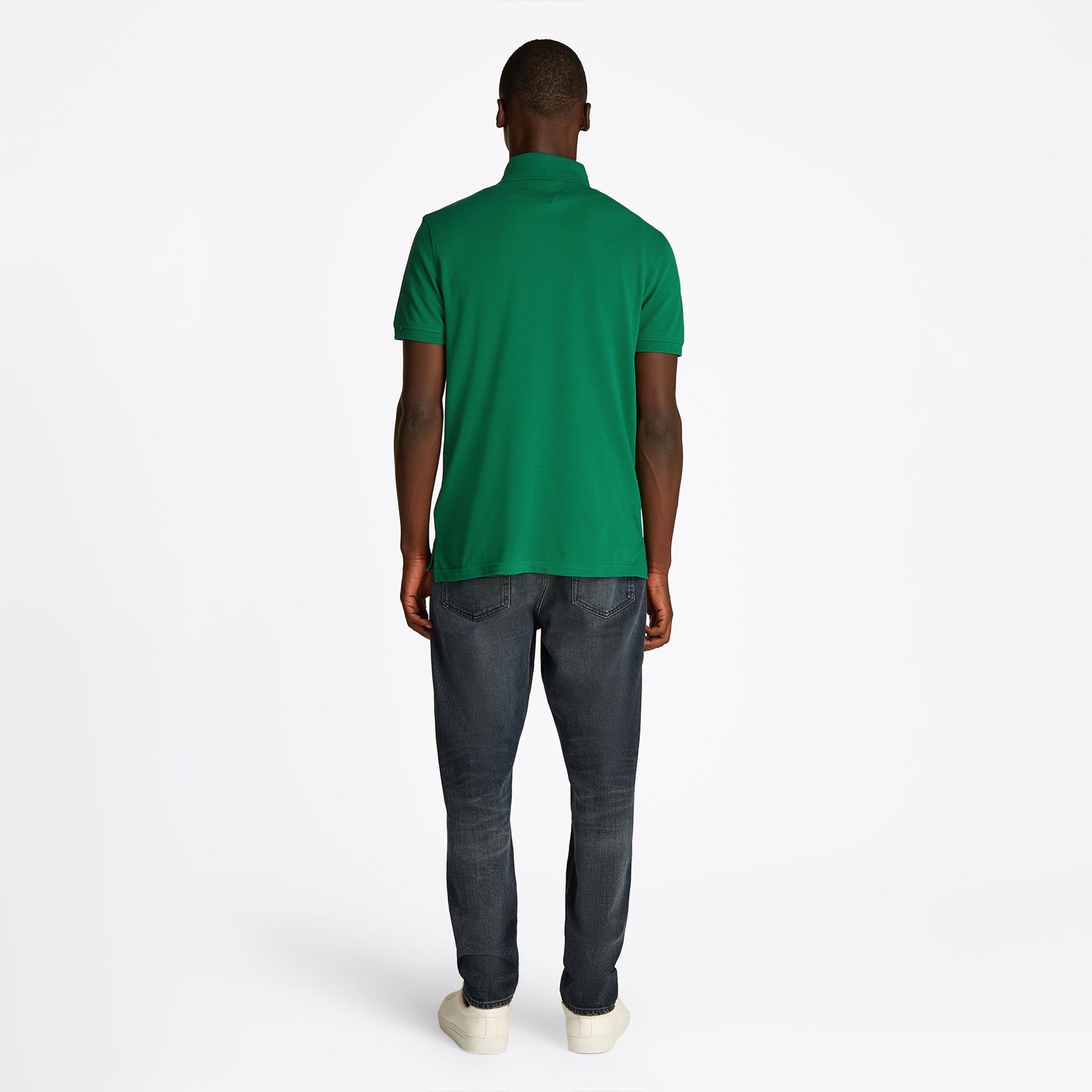 Tommy Hilfiger Nos Erkek Yeşil Polo Yaka T-Shirt