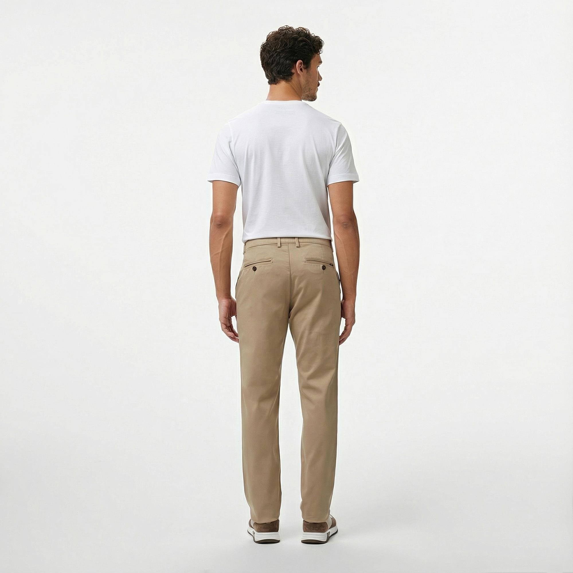 Nautica Erkek Bej Slim Fit Pantolon