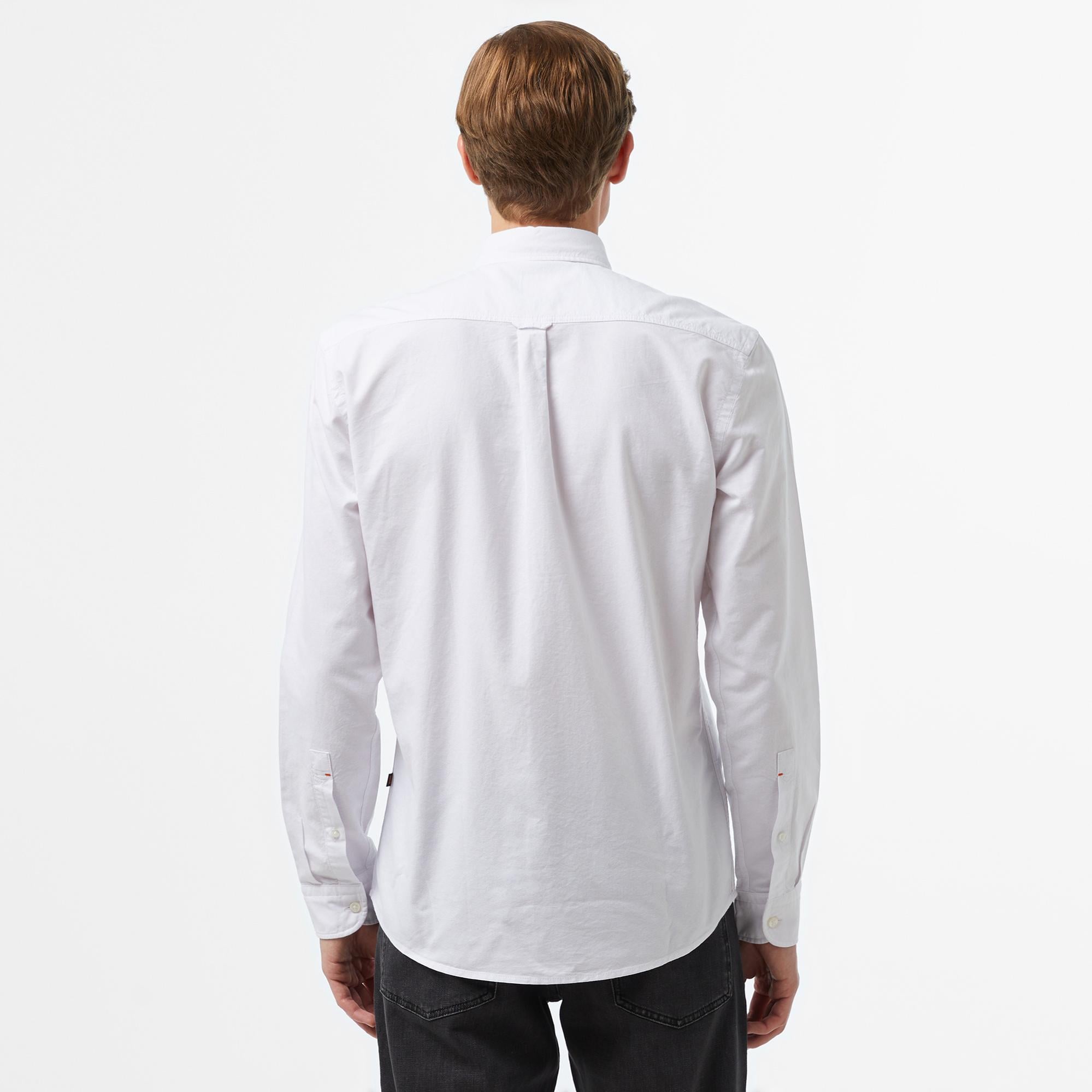 Boss Rickert Erkek Beyaz Gömlek