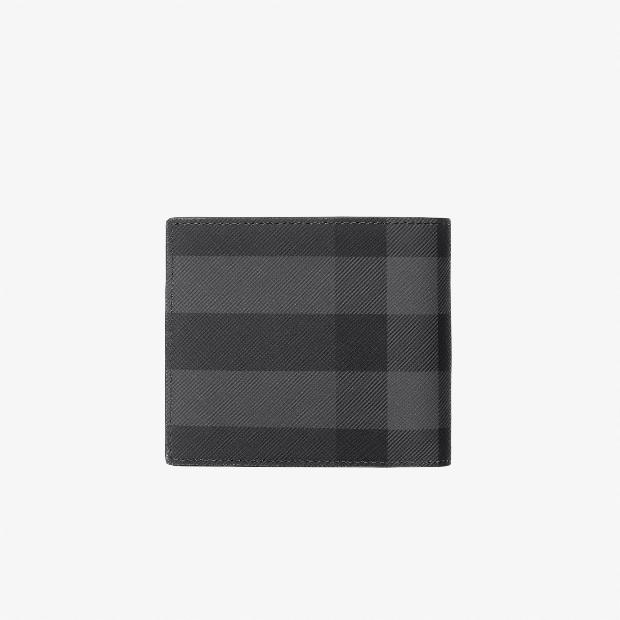 Burberry Check Bifold Erkek Gri Cüzdan
