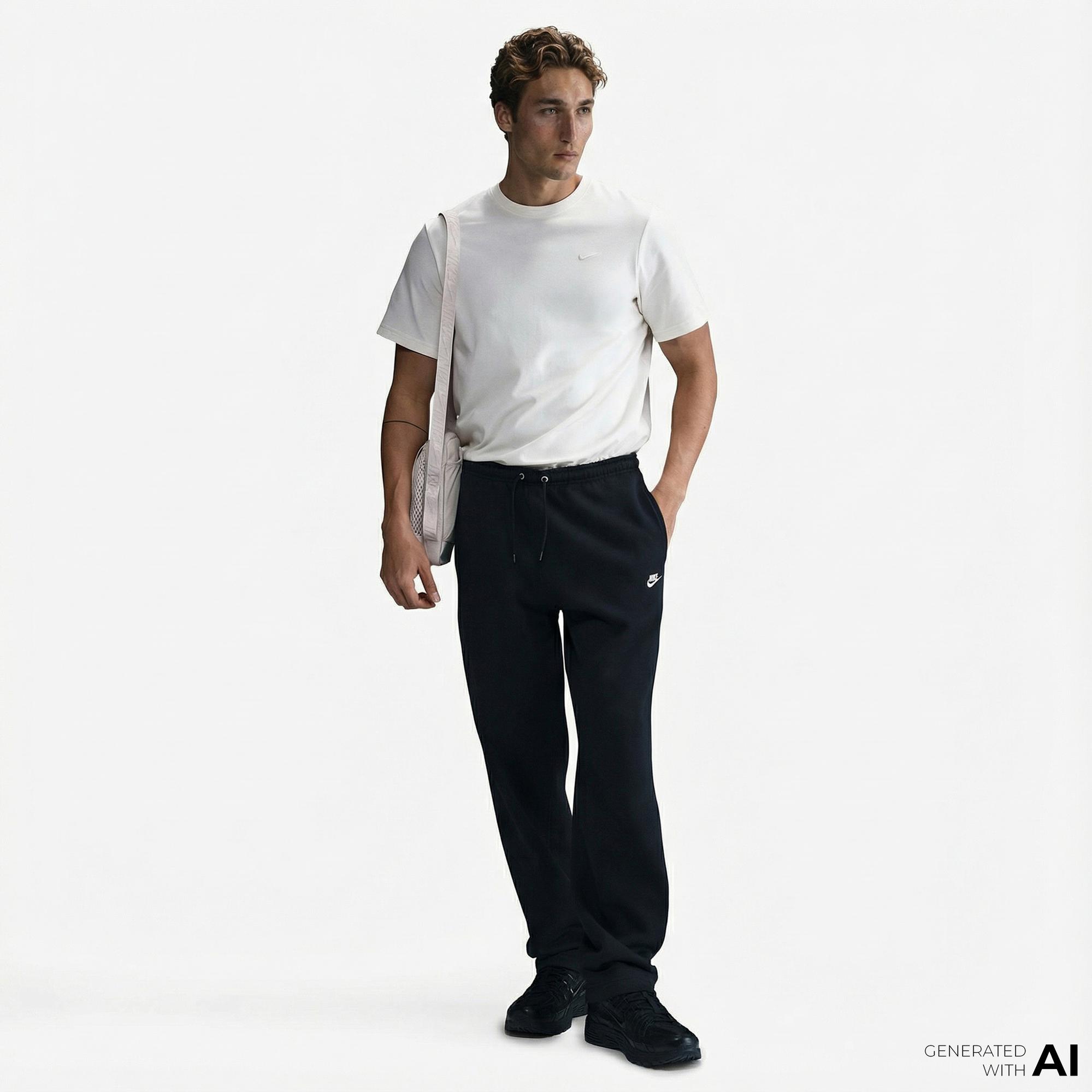 Nike Club Erkek Siyah Eşofman Altı