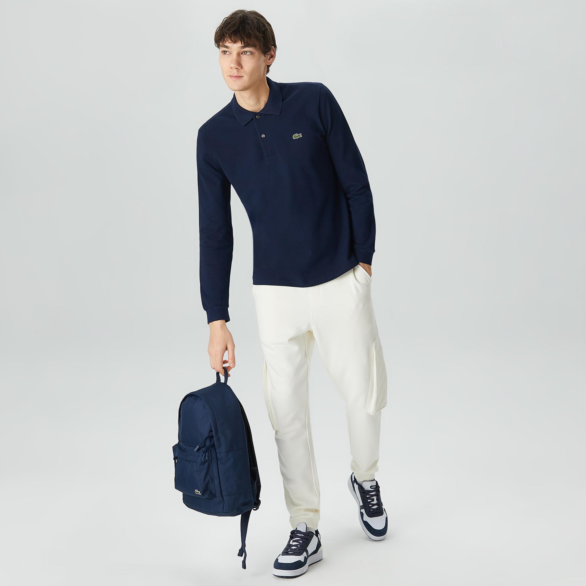 Lacoste Erkek Classic Fit Uzun Kollu Lacivert Polo