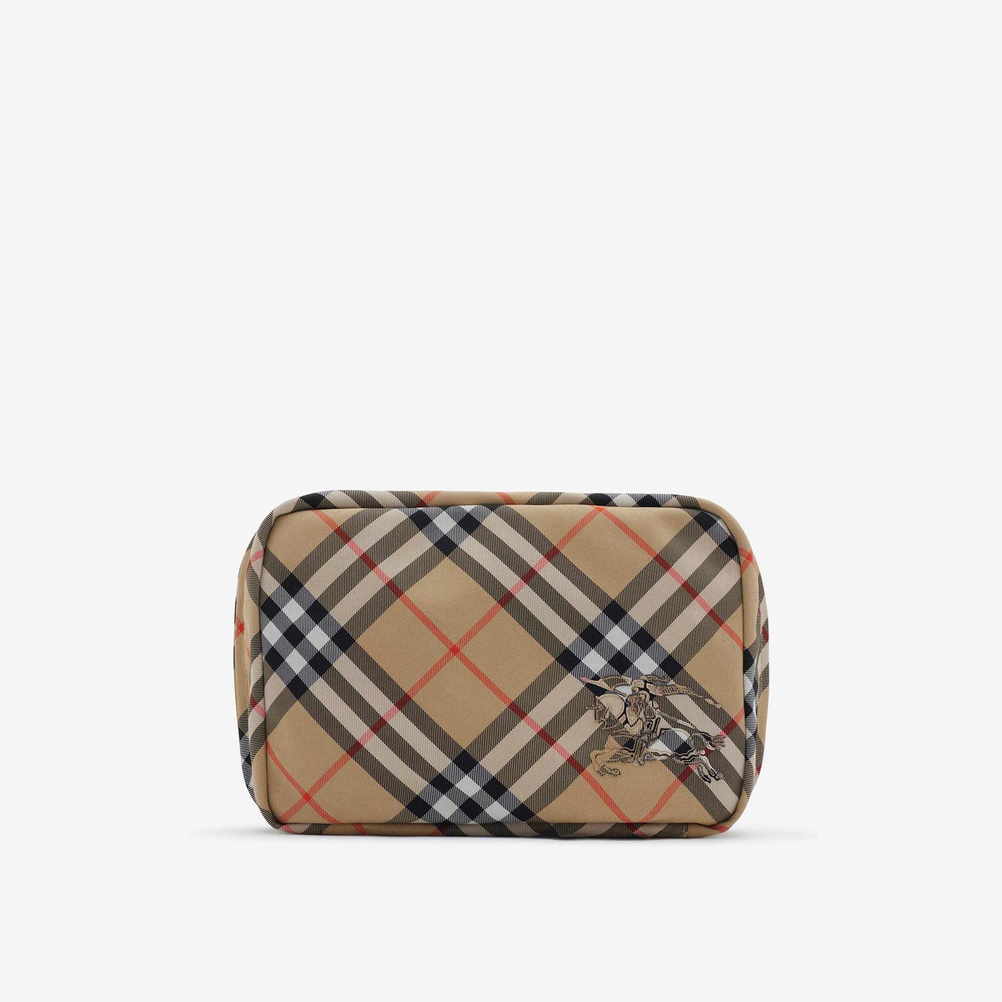 Burberry Check Travel Erkek Bej El Çantası