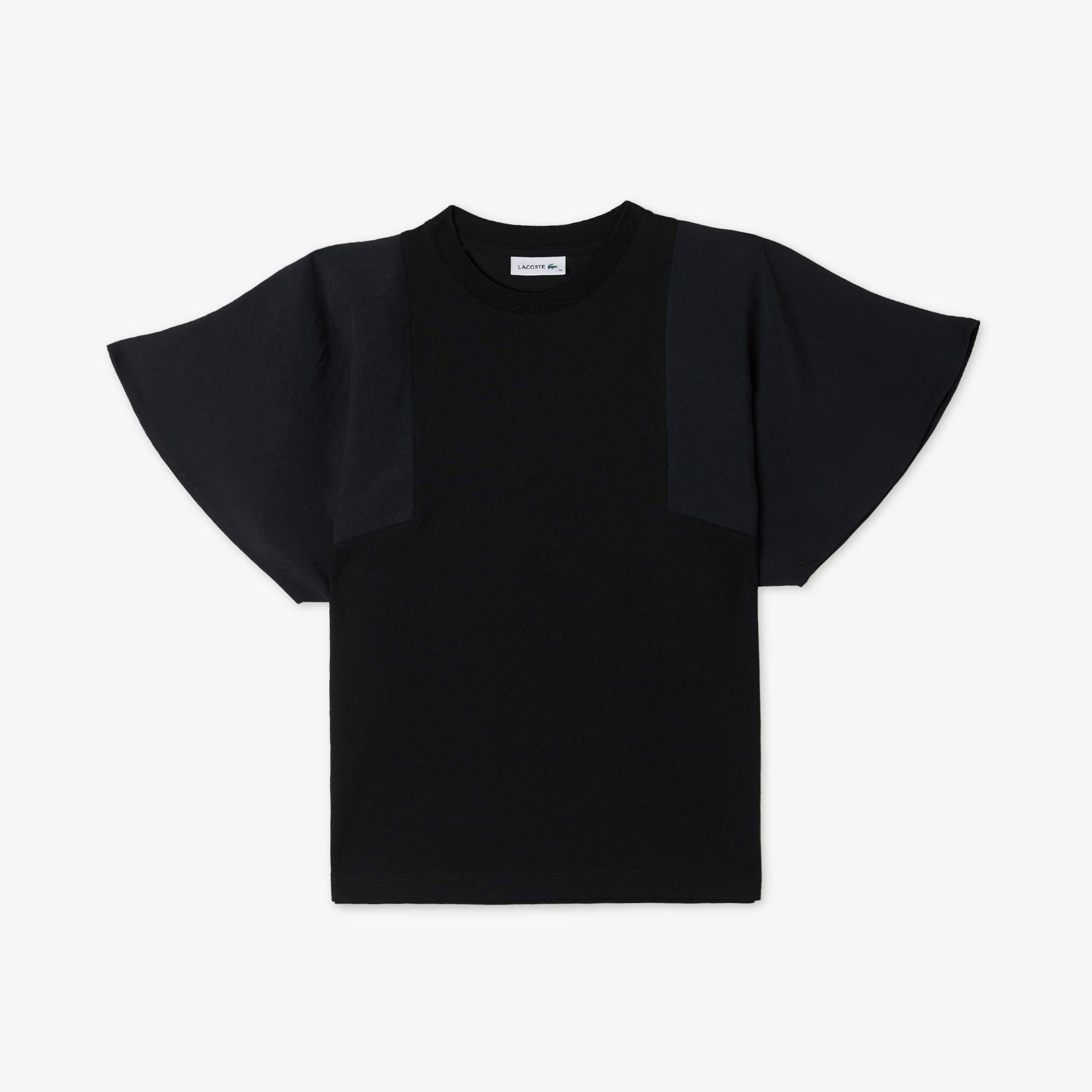 Kadın Loose Fit Bisiklet Yaka Siyah T-Shirt