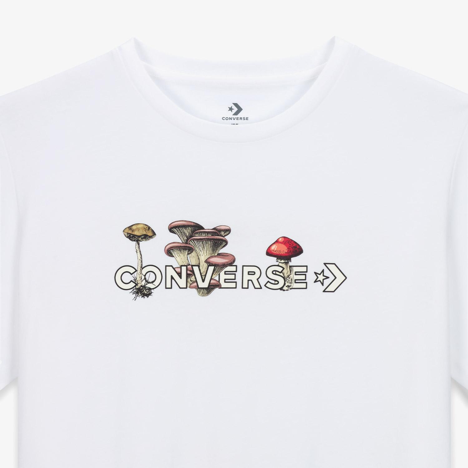 Converse Fungi Erkek Beyaz T-Shirt