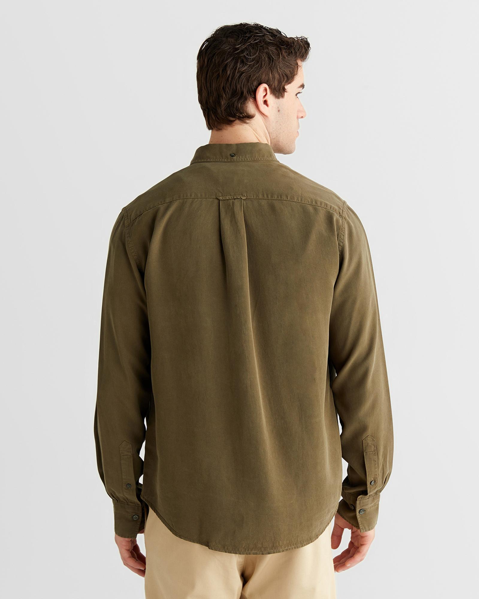 GANT Erkek Yeşil Regular Fit Düğmeli Yaka Gömlek